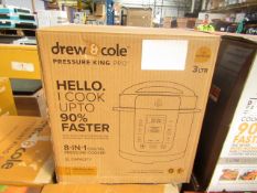 | 1x | DREW AND COLE PRESSURE KING PRO 8 IN 1 DIGITAL PRESSURE COOKER | PROFESSIONALLY REFURBISHED