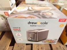 | 1x | DREW AND COLE RAPID 2 SLICE TOASTER | REFURBISHED AND BOXED | NO ONLINE RESALE | SKU - |