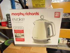 Morphy Richards Evoke 1.5L jug cream kettle, brand new and boxed. RRP £49.99