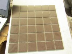 10x Packs of 11 Vitra 50x50 Sahara Soft Brown Mosaic K5394508, brand new. RRP £55 a Box Total RRP £