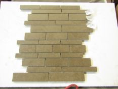 10x Boxes of 13 Gemini Young Stone Brick Mocha (ZI1676QQ1) 300 x 300 tiles, brand new.RRP £23.50 a