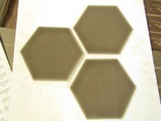 10x Packs of 50 150x173 Savoy Caraway Gloss Hexagon SAV04A, AAH150SAV04A050, brand new.RRP £50 a