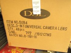 6x In-Tech - 3-in-1 Universal Camera Lens - New & Boxed.