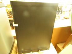 | 1X | MADE.COM COLTER 60L, SOFT CLOSE DOUBLE RECYCLING PEDAL BIN BLACK | UNCHECKED & BOXED | RRP