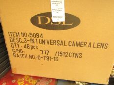 6x In-Tech - 3-in-1 Universal Camera Lens - New & Boxed.