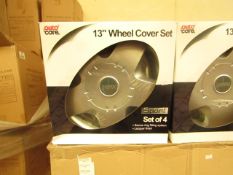 Autocare Box of 4x 13" Wheel Cover Set in Lacquer Finish - New & Boxed.