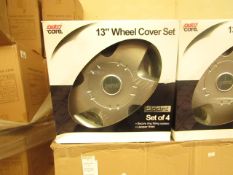 Autocare Box of 4x 13" Wheel Cover Set in Lacquer Finish - New & Boxed.