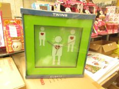 Twins Wall Clock - See Picture for Design