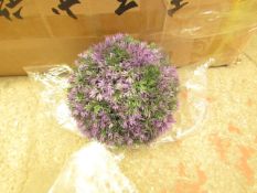 3x Topiary Plants - Purple