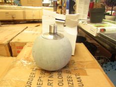 Grey Concrete Citronella Oil Garden Table Lamp - Unchecked & Boxed - £24.99.