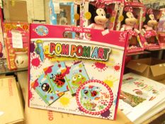 A to Z Arts & Crafts Pom Pom Art - New & Boxed