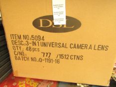 6x In-Tech - 3-in-1 Universal Camera Lens - New & Boxed.