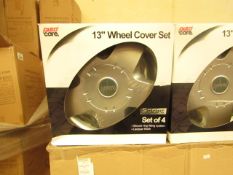 Autocare Box of 4x 13" Wheel Cover Set in Lacquer Finish - New & Boxed.