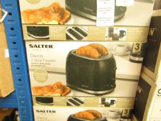 Salter Deco 2 Slice Toaster With Removable Crumb Tray - Refurbished & Boxed - RRP £19.99.