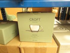 Croft Collection Bramley 2 Espresso Cups & Saucers - New & Boxed