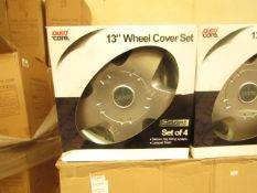 Autocare Box of 4x 13" Wheel Cover Set in Lacquer Finish - New & Boxed.