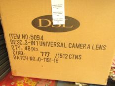 6x In-Tech - 3-in-1 Universal Camera Lens - New & Boxed.