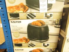 Salter Deco 2 Slice Toaster With Removable Crumb Tray - Refurbished & Boxed - RRP £19.99.