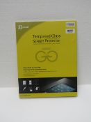 Jetech tempered glass screen protector for iPad, new and packaged.