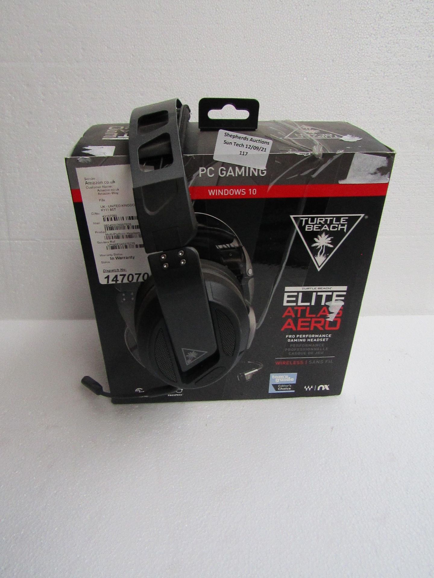Turtle Beach Elite Atlas Aero Pro Gaming Headset for PC - Untested & Boxed - RRP £90