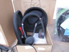 Jabra evolve 75 head set, unchecked and boxed, RRP £179