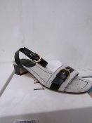 L K Bennet London Sadie Black Canvas Shoes Size 42 RRP £149 new & boxed see image for design