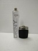 2x items being - 1x DKNY men 75ml - 1x unknown fragrence 100ml - both items are 70% full & both