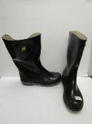 Black Rubber Boots size 8 new see image