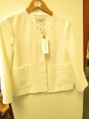L K Bennett London Millie Cream Jacket size 10 RRP £250 new with tag see image for design