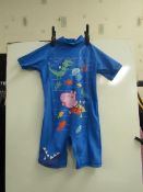 Peppa pig Childs UPF 50+ swim suit, new age 2-3 years