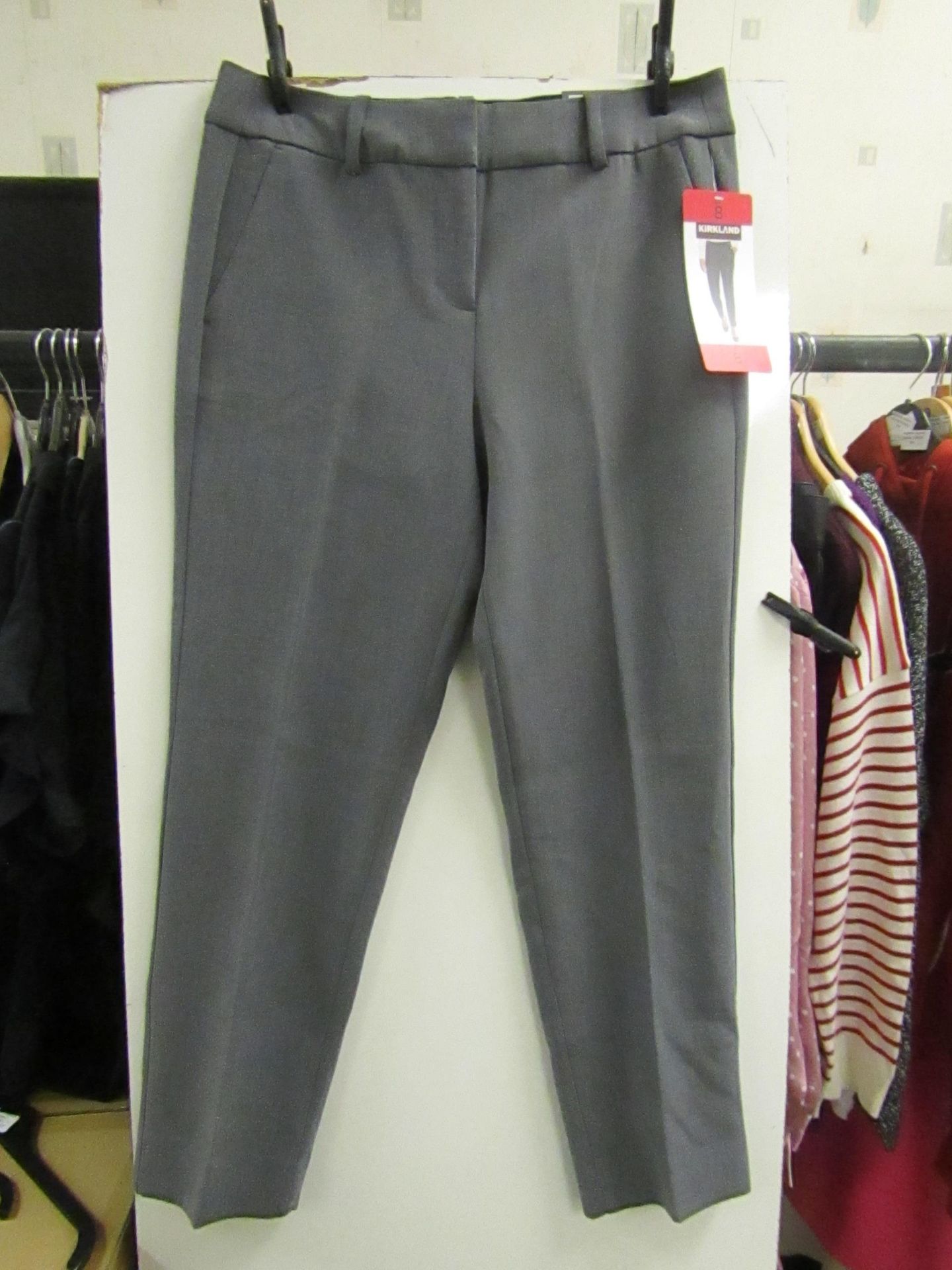 Kirkland Signature ladies grey Trousers, new, Size 8