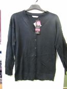 3x girls 2piece school cardigan black - size 10/11 - new but might have security tags on.