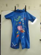 Peppa pig Childs UPF 50+ swim suit, new age 2-3 years