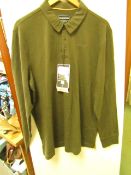 Craghopper Bryson Long Sleeve Polo Shirt, new size L, RRP £45