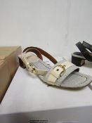 L K Bennet London Sadie Off White Canvas Shoes Size 38 RRP £149 new & boxed see image for design