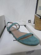 L K Bennett London River Light Blue Suede Shoes size 39 RRP £150 new & boxed see image for design