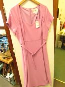 L K Bennett London Emmy Lilac Dress size 18 RRP £250 new with tag see image for design