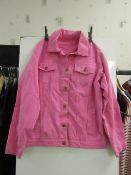 Unbranded womens denim jacket, size 12, looks unworn.