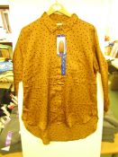 Jachs New York Girlfriends Blouse, Gold - Size L - Unused With Original Tags.