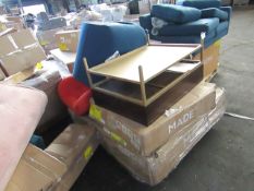 | 1X | PALLET OF FAULTY / MISSING PARTS / DAMAGED CUSTOMER RETURNS MADE.COM STOCK UNMANIFESTED |