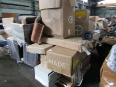 | 1X | PALLET OF FAULTY / MISSING PARTS / DAMAGED CUSTOMER RETURNS MADE.COM STOCK UNMANIFESTED |