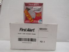 First Alert - Smoke Detector's (3 Packs All Of Which Are Twin Packs) - Unused & Boxed.