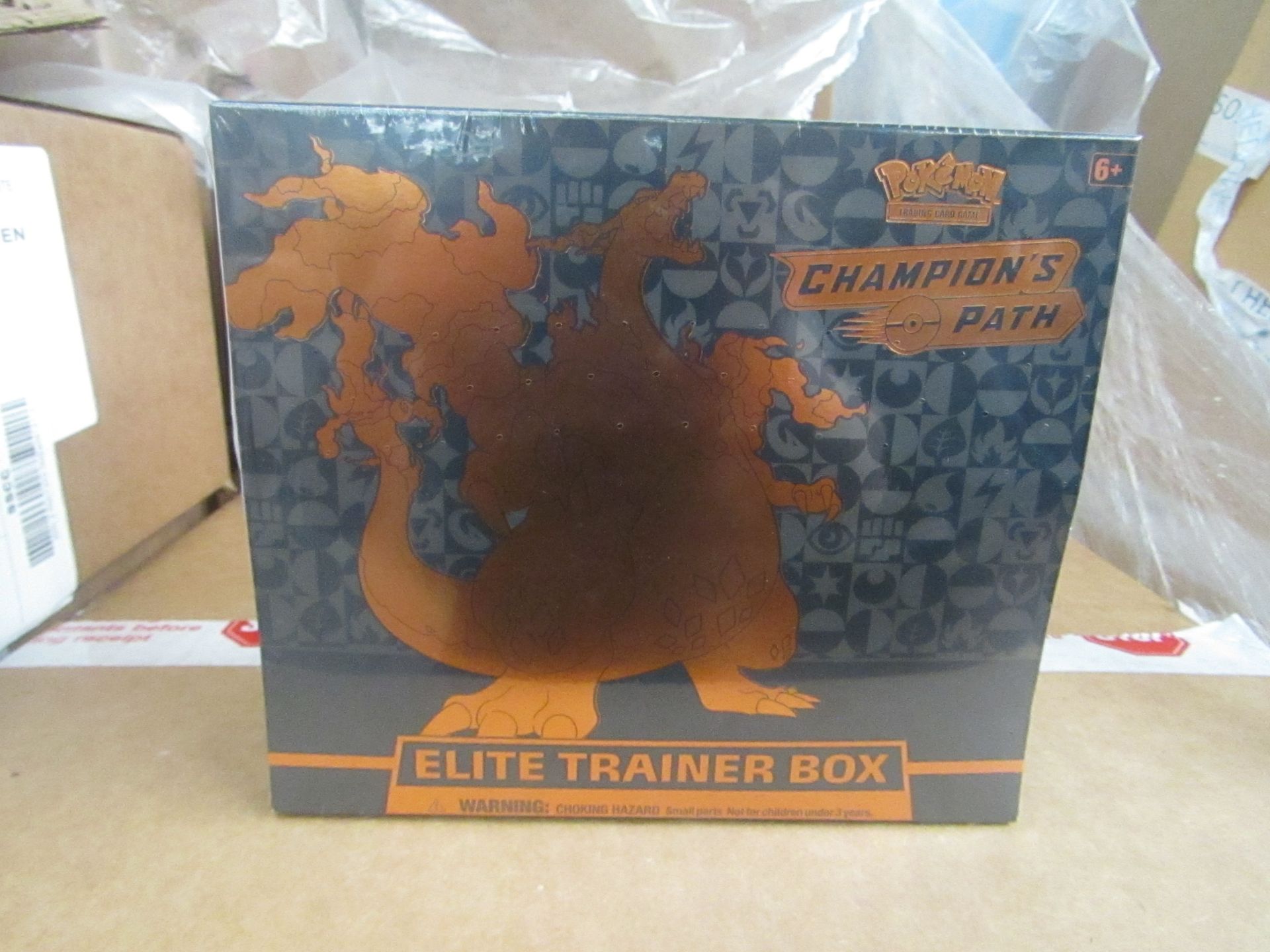 box of 10x Pokemon - Champion's Path - Elite Trainer Box - New & Packaged. RRP £69.99 each