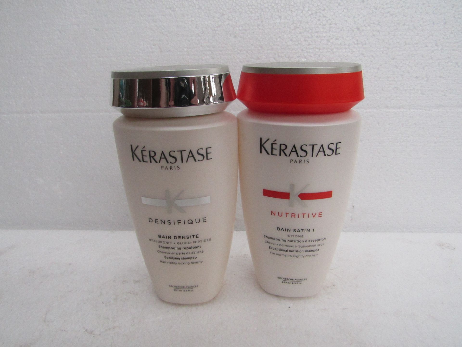 Kerastase Set : 1x Kerastase - Nutritive Bain Satin 1 250ml - Unused. 1x Kerastase - Densifique Bain