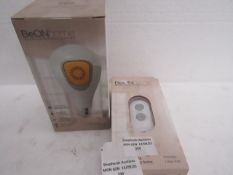 1x BeONHome - Key Fob New & Boxed. & 1x Be OnHome Security & Safety Light Bulb (mobile app to set