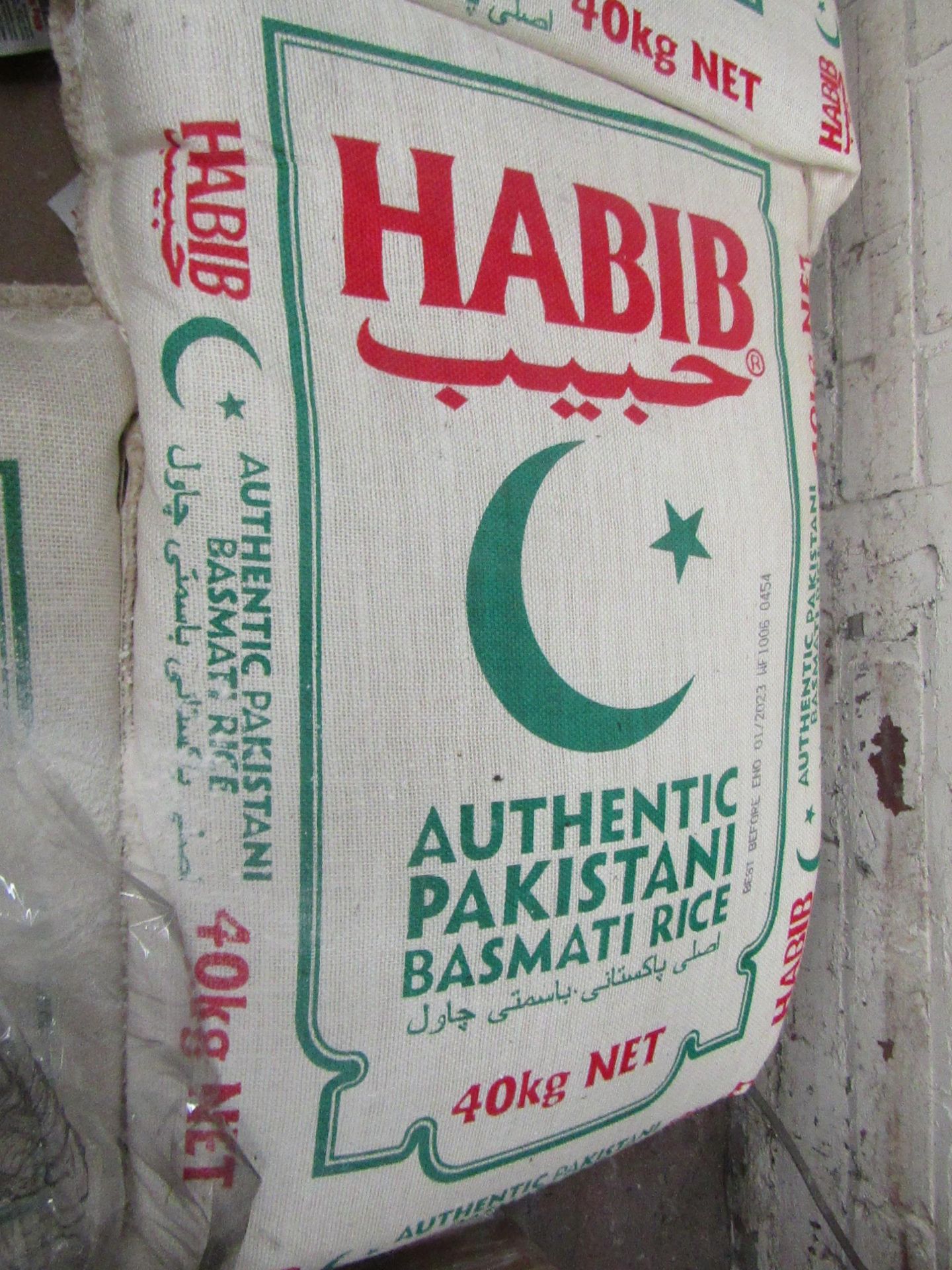 40KG bag of Habib Authentic pakistani Basmati rice, RRP £50.99