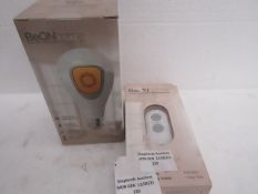 1x BeONHome - Key Fob New & Boxed. & 1x Be OnHome Security & Safety Light Bulb (mobile app to set