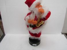 Dancing Santa - Christmas Decoration ( Movement, Lights & Music ) - Untested, Box Damaged.