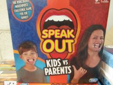 Hasbro Games - Speak Out Mouth Piece Game Kids Vs Parents Edition - Unused & Boxed.