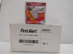 First Alert - Smoke Detector's (3 Packs All Of Which Are Twin Packs) - Unused & Boxed.